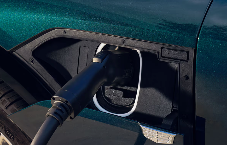 Charging the 2026 Cadillac LYRIQ for sale near Burleson, TX