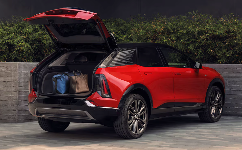 Trunk space of the 2026 Cadillac OPTIQ for sale near Midland, TX